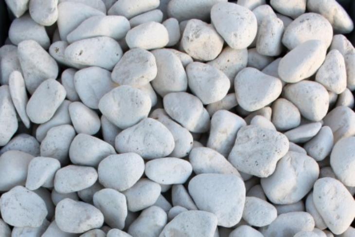 Белая галька галтовка (20-40 мм.)  купить в Ставрополе от производителя, без посредников